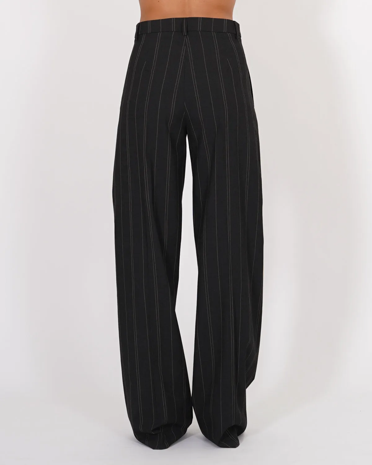 Pantaloni palazzo in mano lana gessati - Preston sold by Hope Fashion product image thumbnail 3