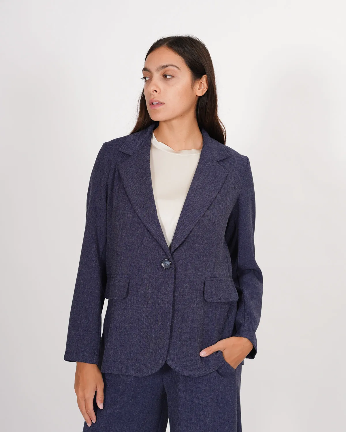 Giacca monopetto un bottone in mano viscosa - Biden sold by Hope Fashion