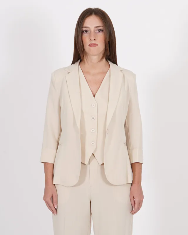 Giacca un bottone con manica 3/4 - Trave sold by Hope Fashion