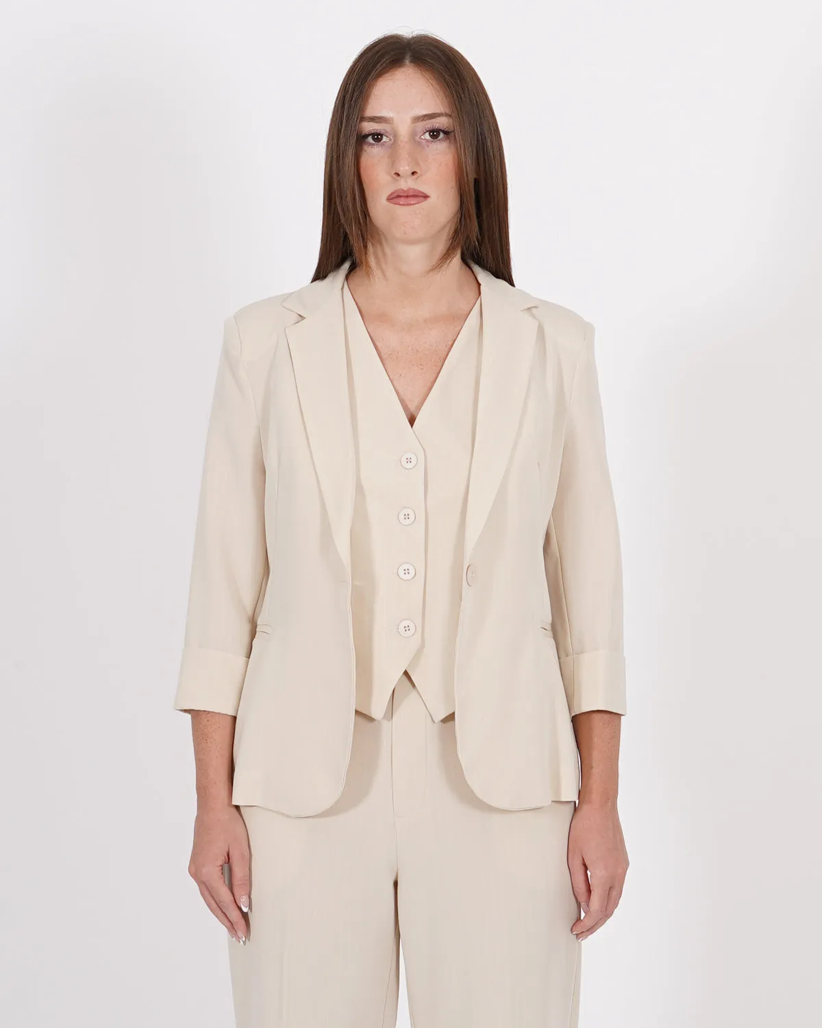 Giacca un bottone con manica 3/4 - Trave sold by Hope Fashion