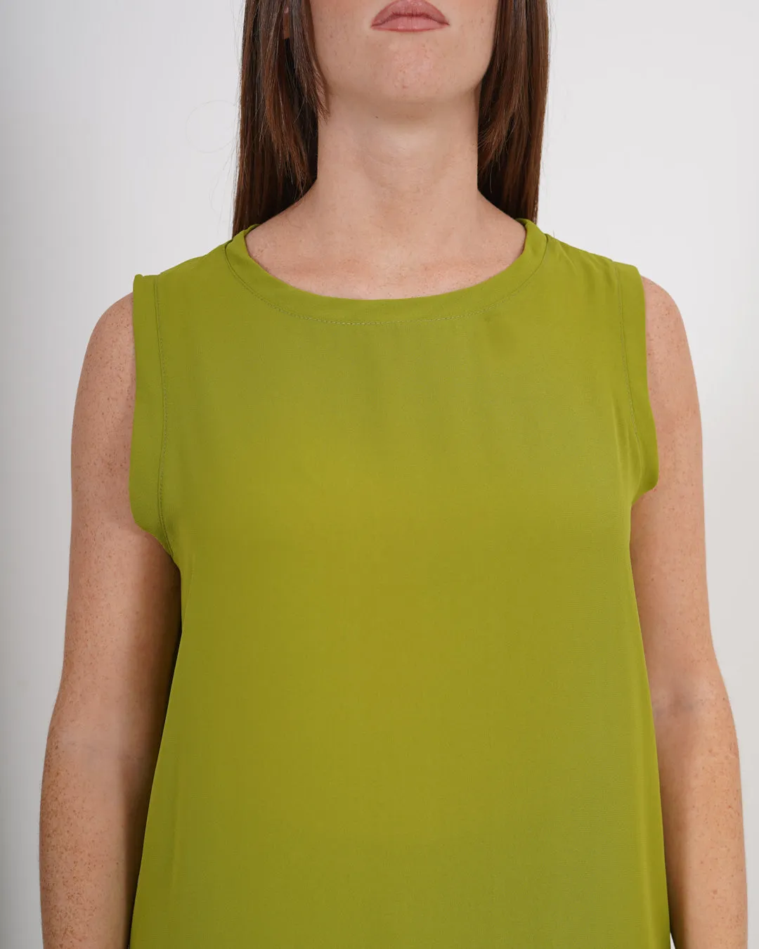 Blusa smanicata in tessuto crepe - Tempera sold by Hope Fashion product image thumbnail 3