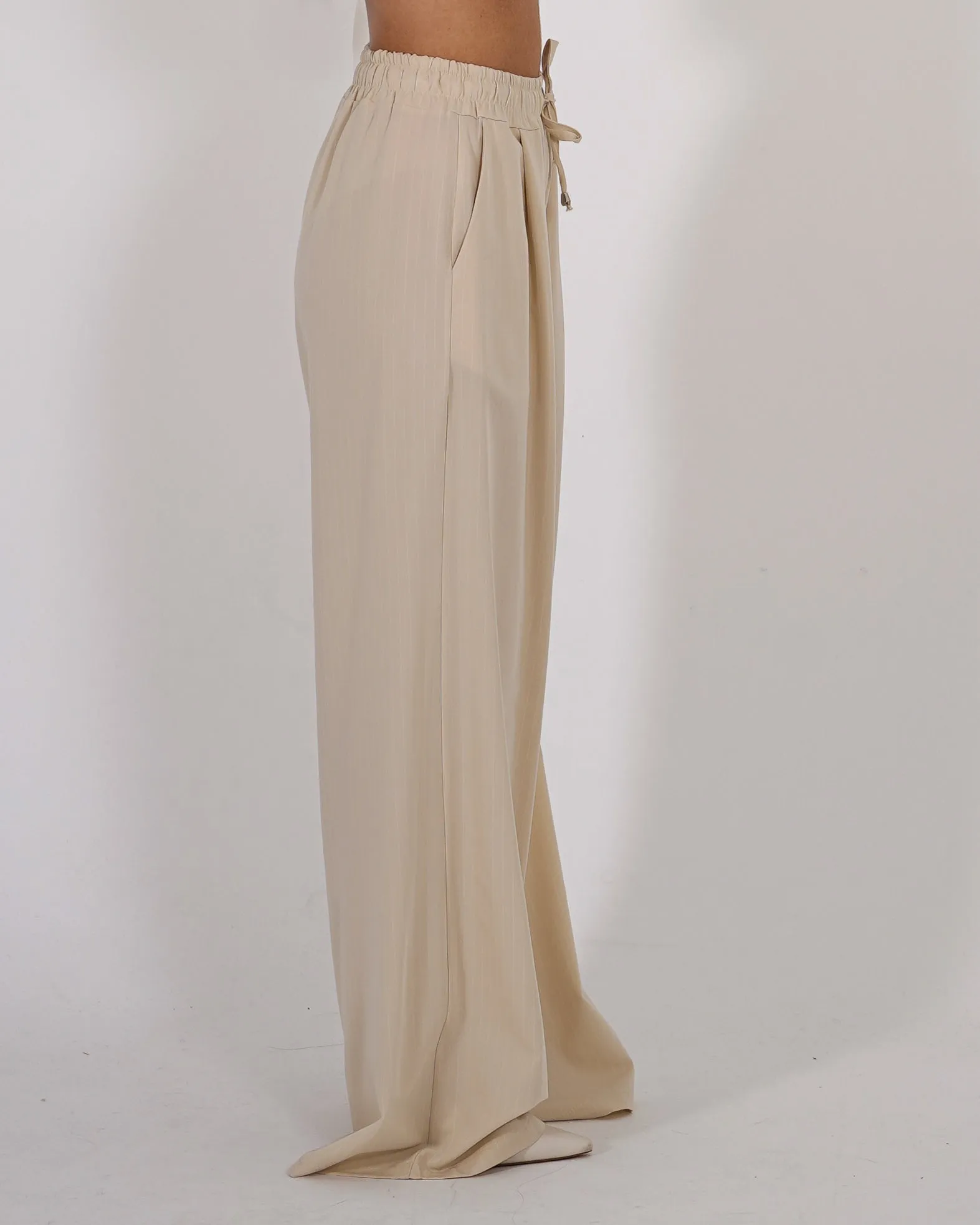 Pantaloni con elastico in vita, coulisse e tasche - Picchetto sold by Hope Fashion product image thumbnail 2