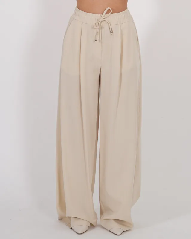 Pantaloni con elastico in vita, coulisse e tasche  - Picchetto sold by Hope Fashion