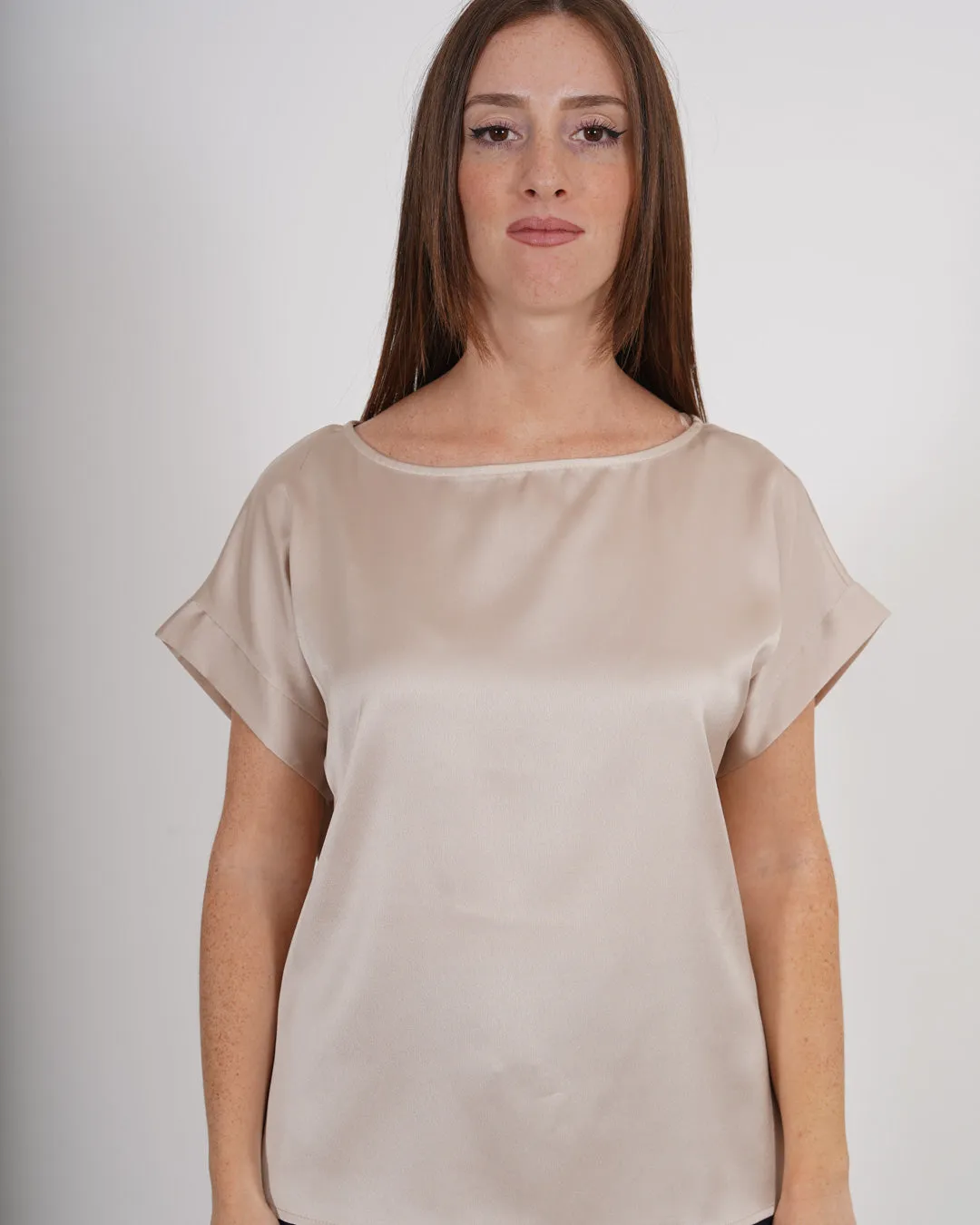 Blusa girocollo mezza manica vestibilità regolare - Martello sold by Hope Fashion