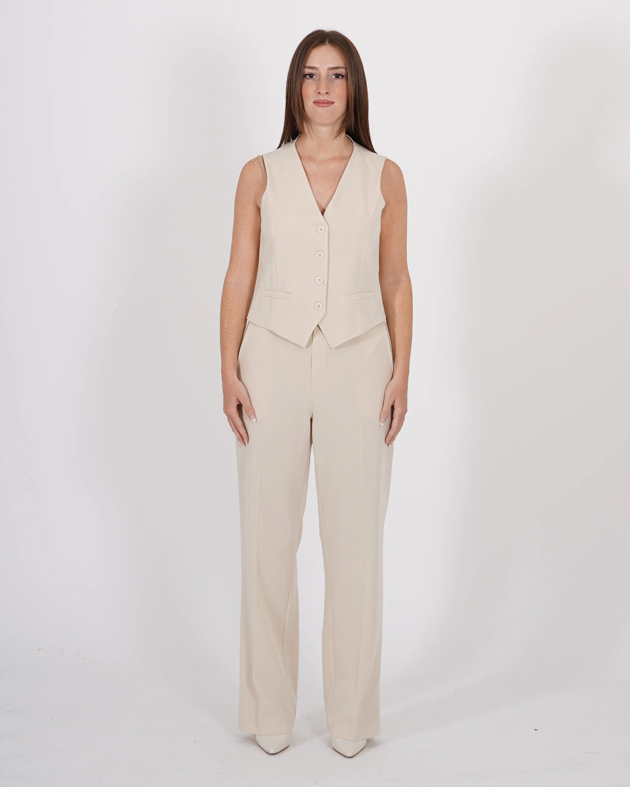 Gilet quattro bottoni con tasche a filo - Lamella sold by Hope Fashion product image thumbnail 2