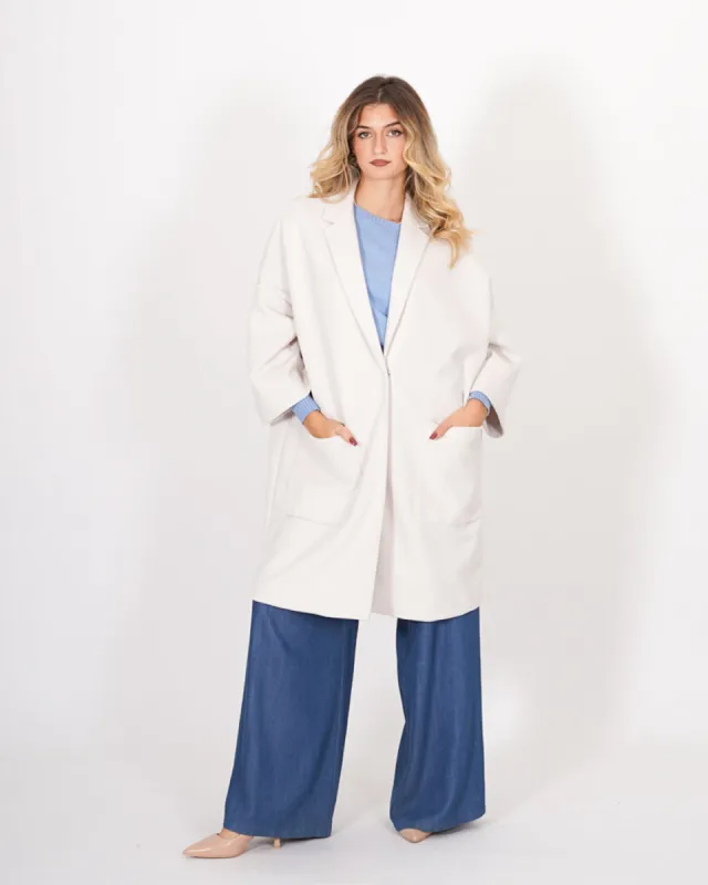 Cappotto manica raglan in mano lana - Lavinia sold by Hope Fashion