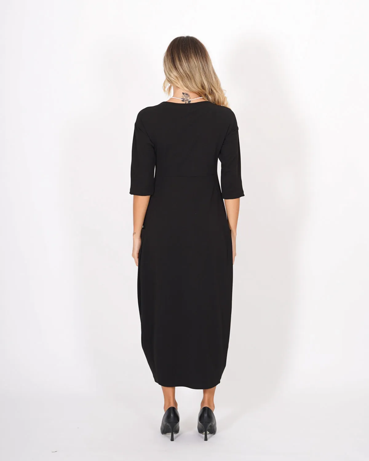 Abito girocollo con manica 3/4 e gonna ampia - Roccaraso sold by Hope Fashion product image thumbnail 3