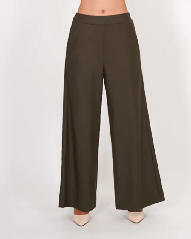 Pantaloni palazzo in fresco lana - Gubbio sold by Hope Fashion