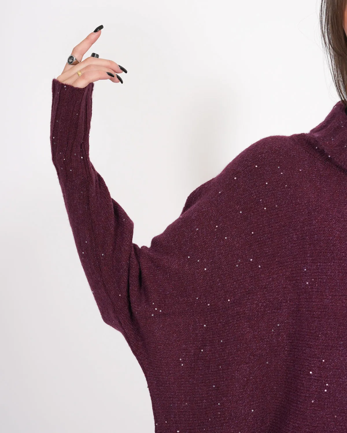 Maglia collo alto con manica a costa - Franz sold by Hope Fashion product image thumbnail 5