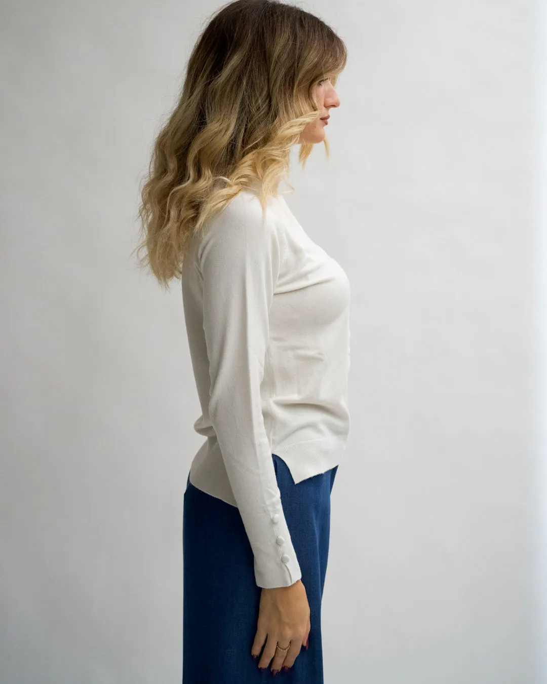 Cardigan in maglia con bottoni tono su tono - Miglio sold by Hope Fashion product image thumbnail 2