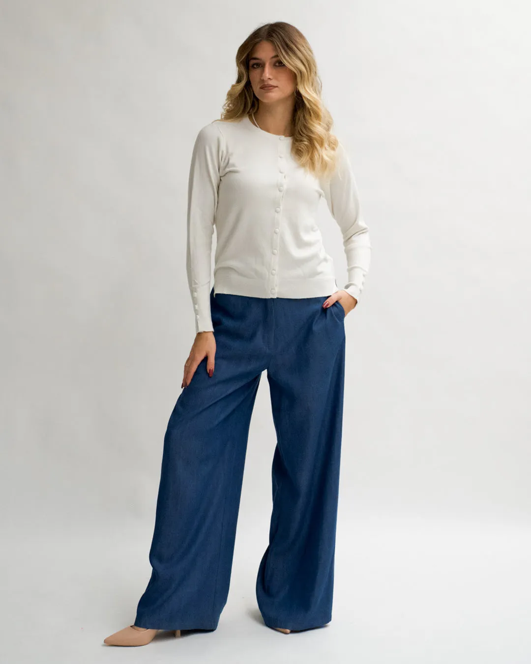 Cardigan in maglia con bottoni tono su tono - Miglio sold by Hope Fashion product image thumbnail 4