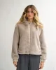 Bomber con cappuccio e zip in eco fur - Laguna sold by Hope Fashion