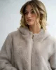 Bomber con cappuccio e zip in eco fur - Laguna sold by Hope Fashion