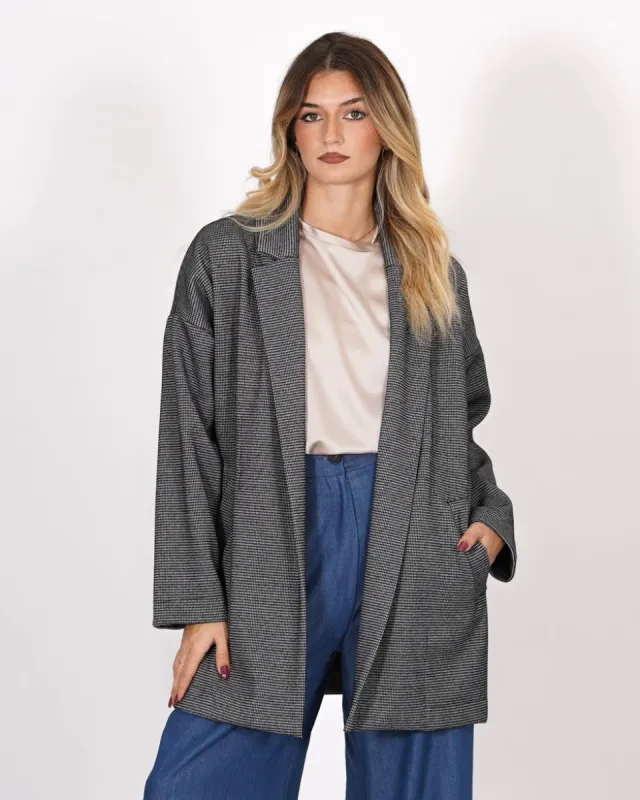 Spolverino Nero Versatilità e Stile Minimal - Indocina sold by Hope Fashion