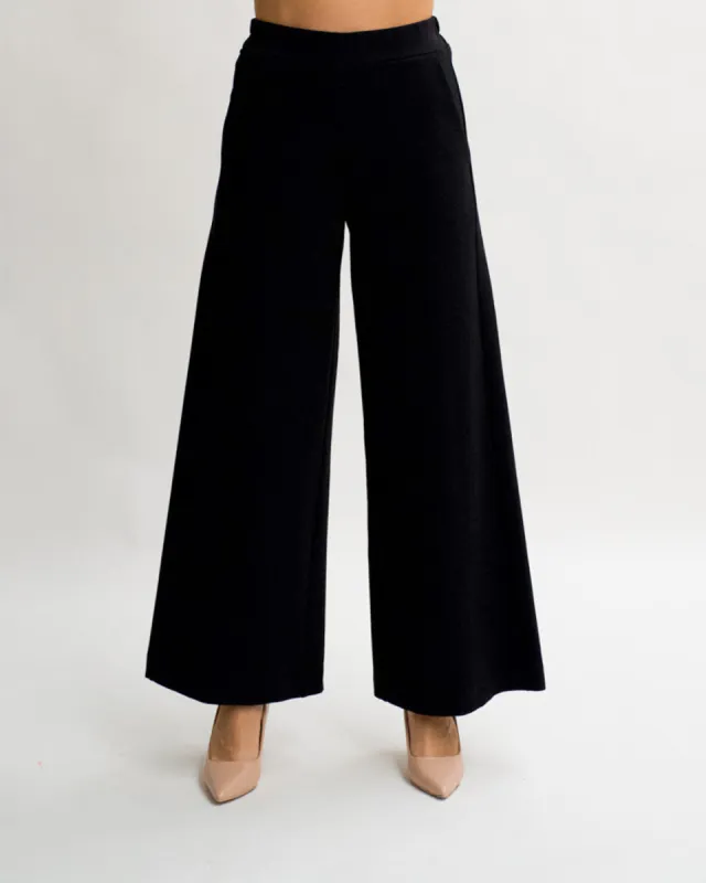 Pantaloni palazzo in punto stoffa - Gubbio sold by Hope Fashion