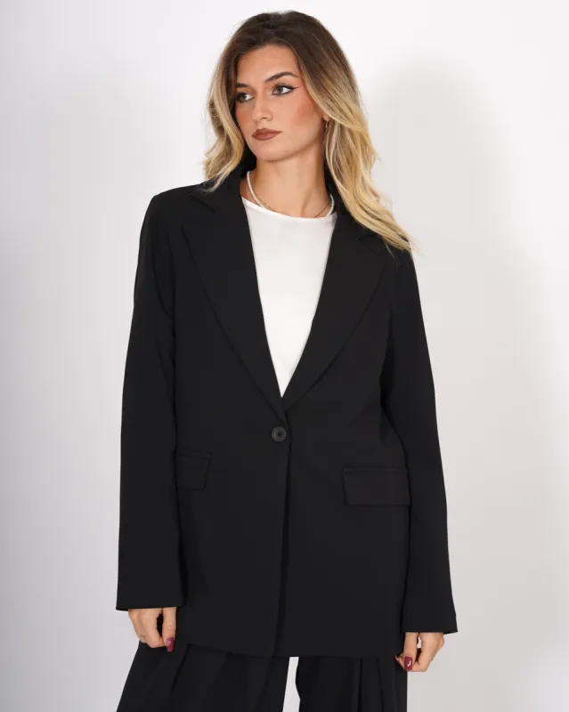 Giacca monopetto un bottone in tessuto cady - Gerry sold by Hope Fashion