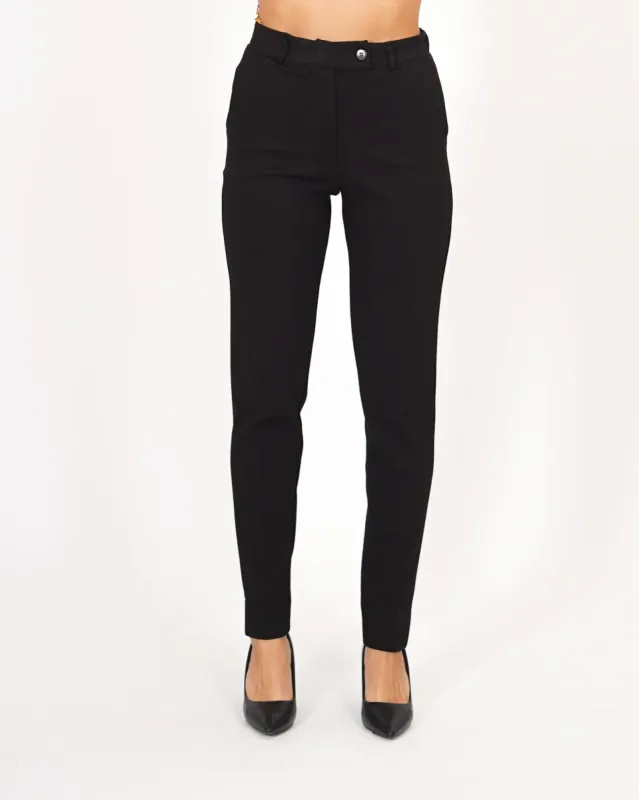 Pantaloni skinny in punto stoffa diagonale - Gancio sold by Hope Fashion