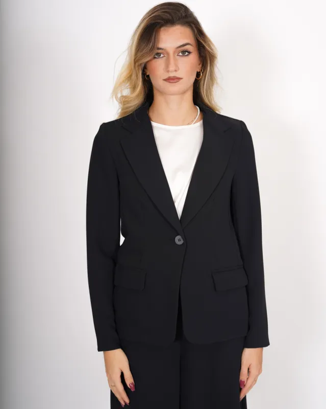 Giacca monopetto in cady crepe - Fuentes sold by Hope Fashion