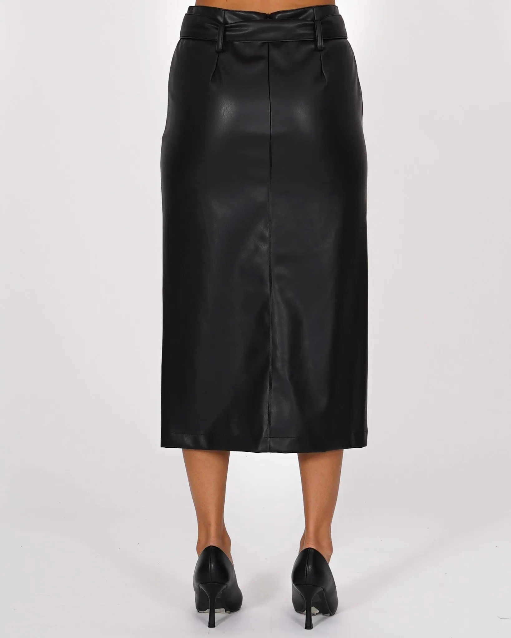 Gonna longuette in ecopelle - Focena sold by Hope Fashion product image thumbnail 3