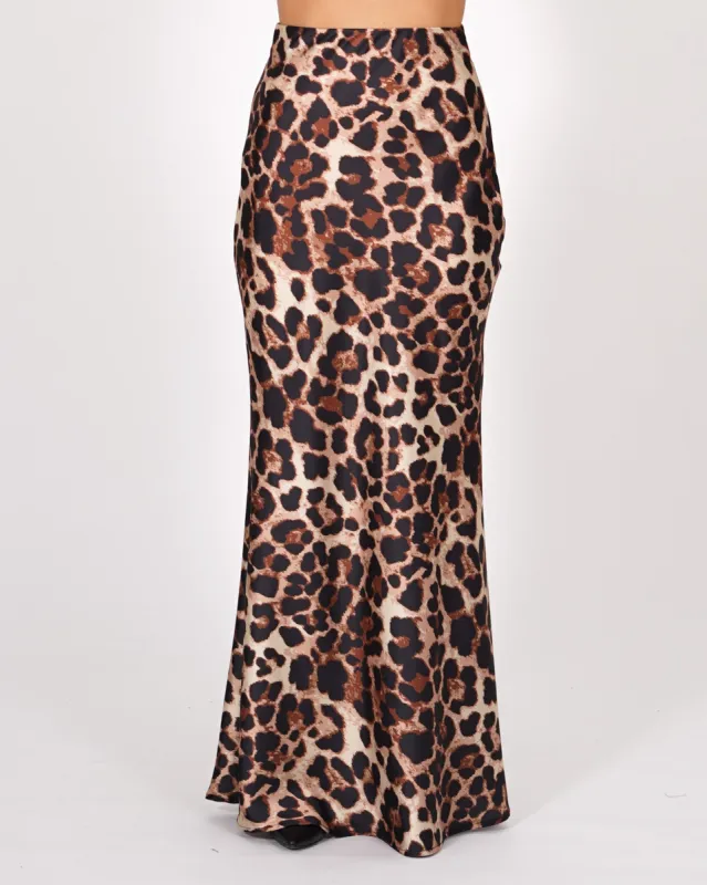 Gonna lunga in raso maculato - Etilica sold by Hope Fashion