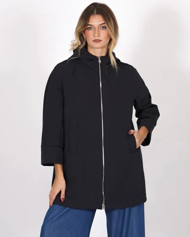 Giubbino in nylon con cappuccio e zip - Casarano sold by Hope Fashion