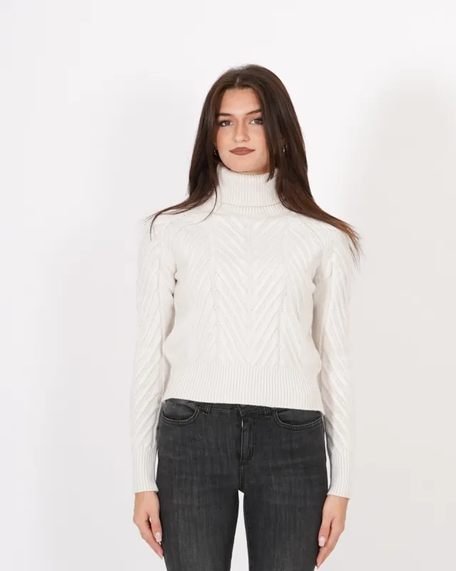 Collo alto con trama a foglia - Sasha Descrizione sold by Hope Fashion