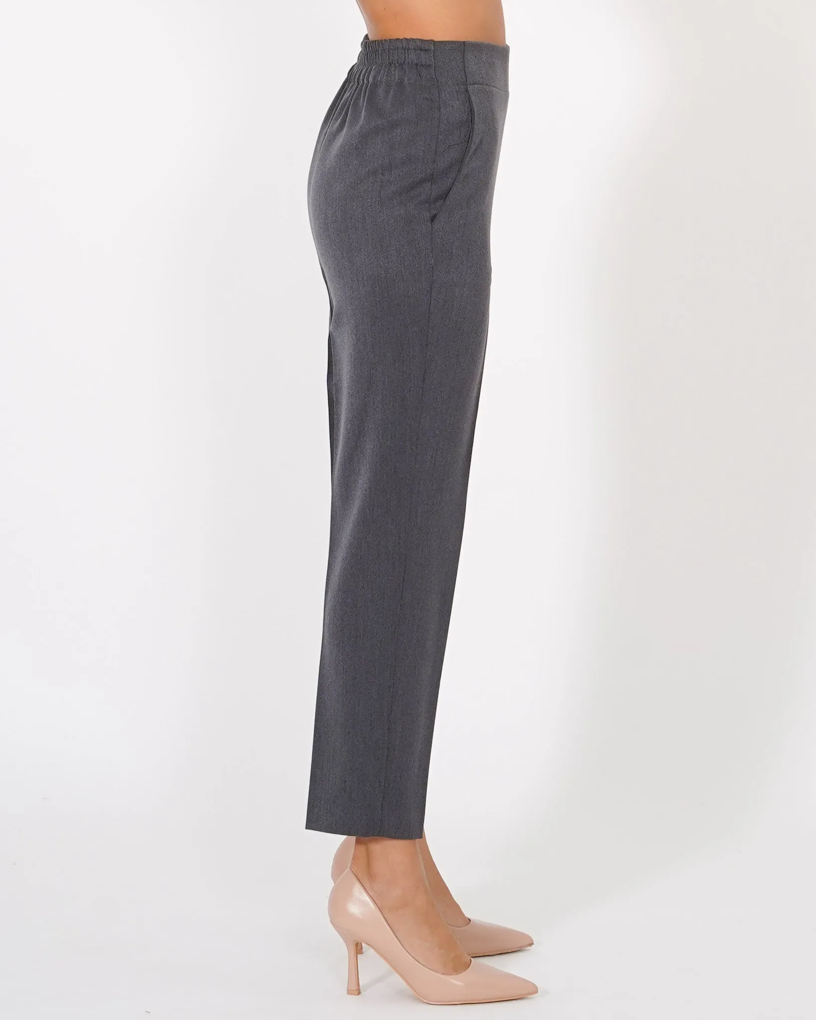 Pantaloni slim fit con elastico in fresco lana - Narva sold by Hope Fashion product image thumbnail 2