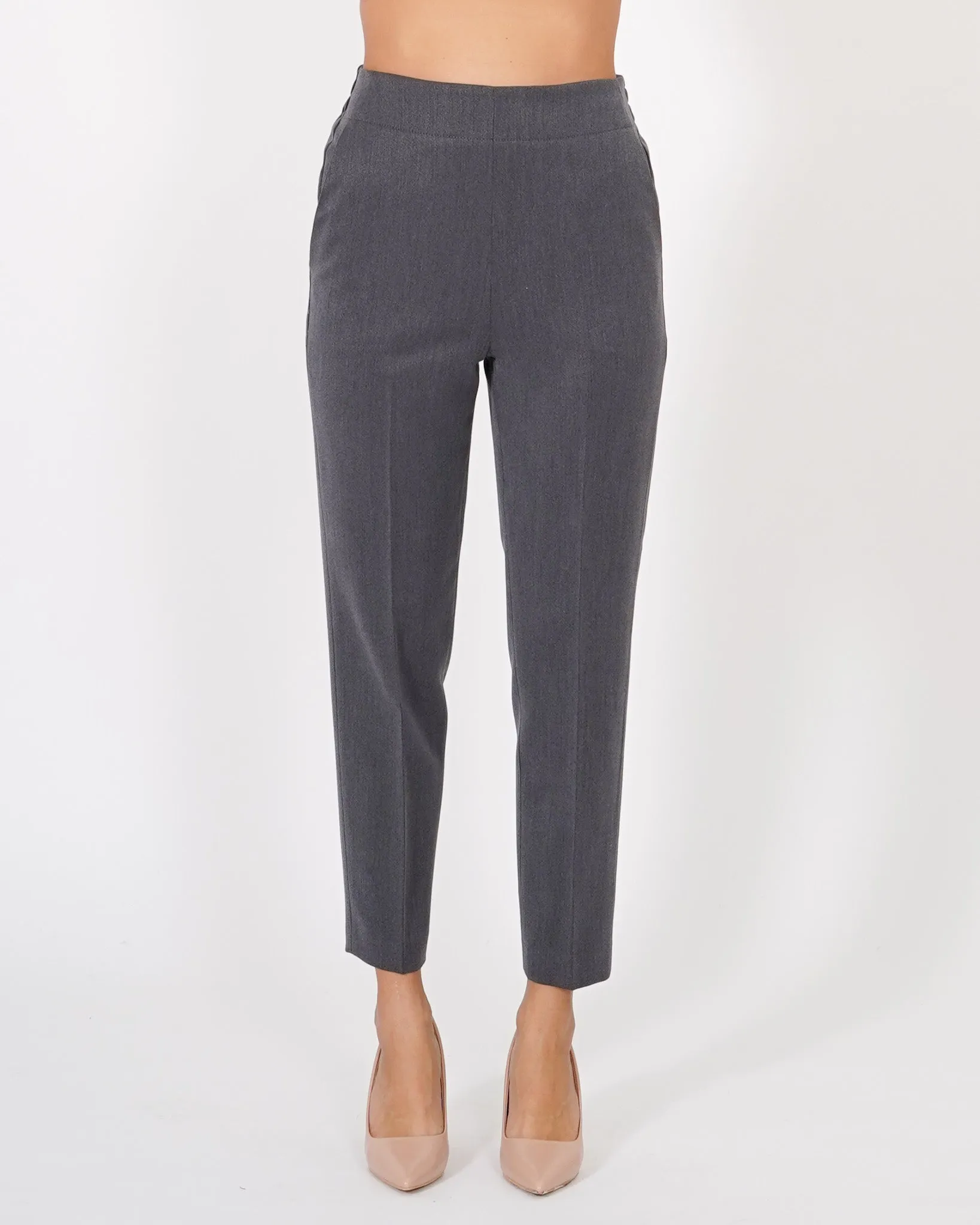 Pantaloni slim fit con elastico in fresco lana - Narva sold by Hope Fashion