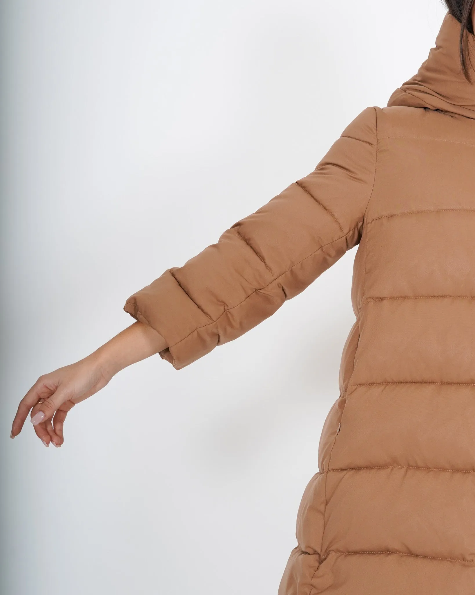 Piumino trapuntato con cappuccio, tasche a filo e chiusura con zip - Carla sold by Hope Fashion product image thumbnail 4