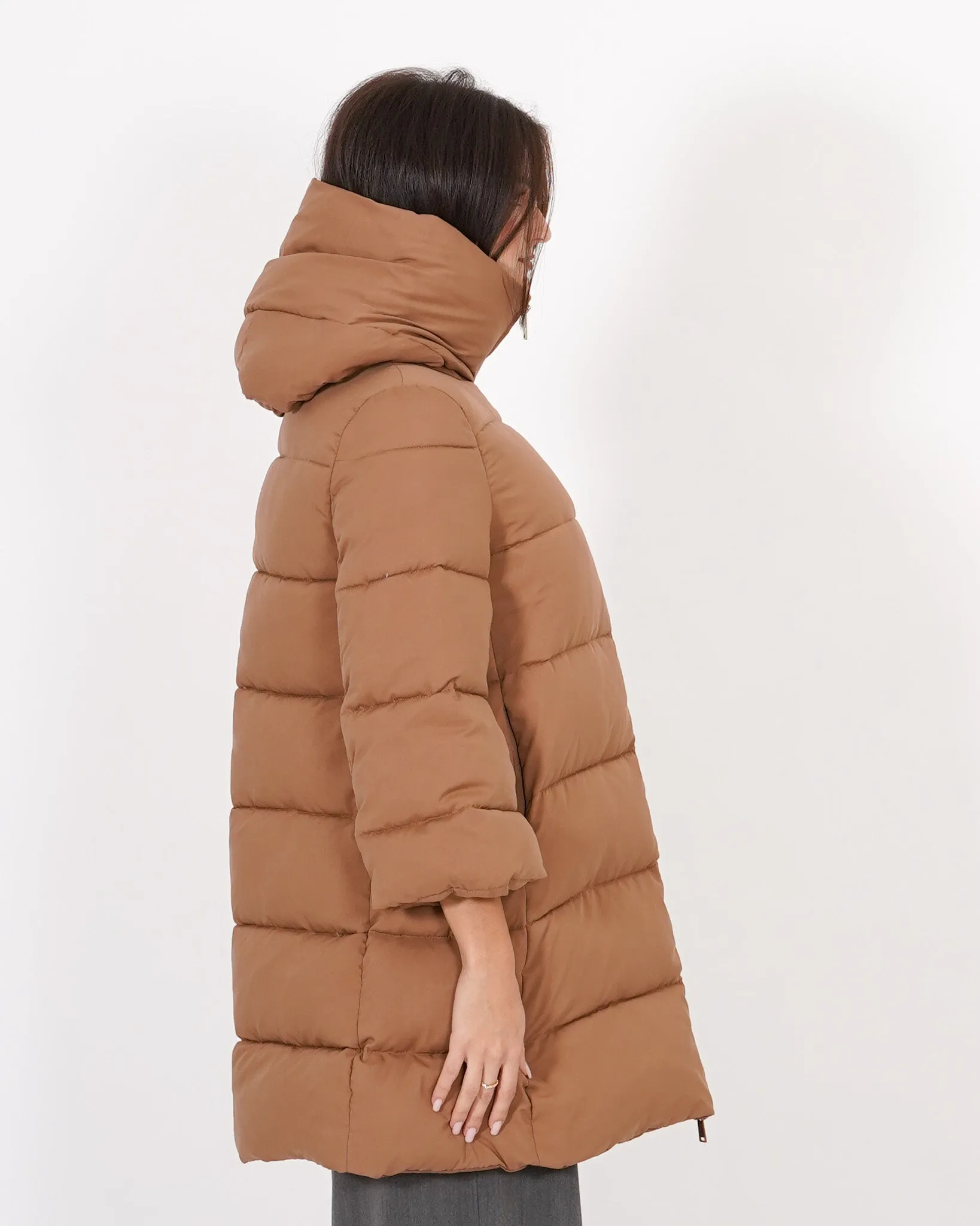 Piumino trapuntato con cappuccio, tasche a filo e chiusura con zip - Carla sold by Hope Fashion product image thumbnail 2