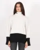 Collo alto bicolor con maniche ampie - Struffolo sold by Hope Fashion