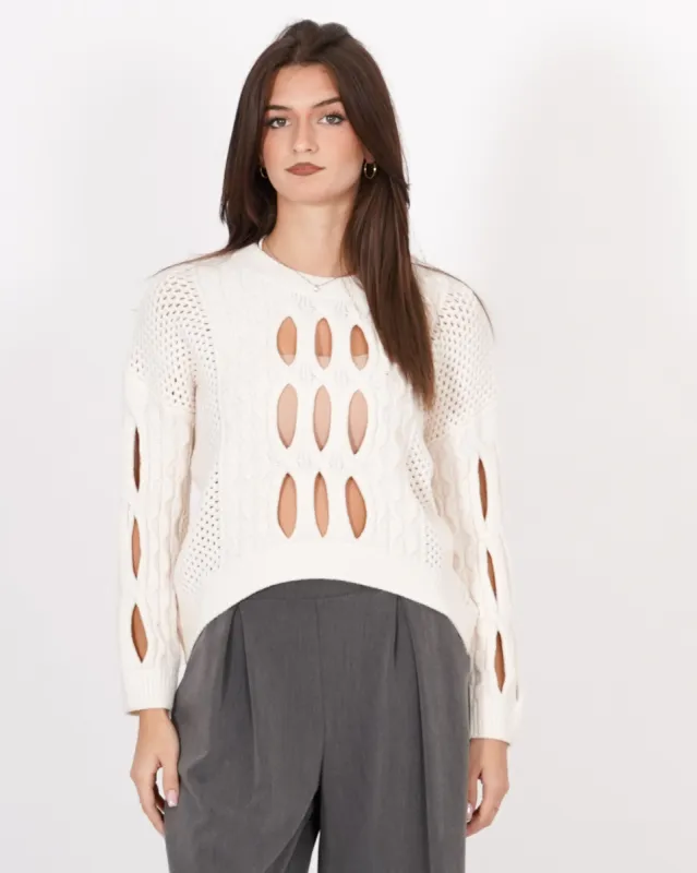 Girocollo traforato effetto smagliato - Opale sold by Hope Fashion