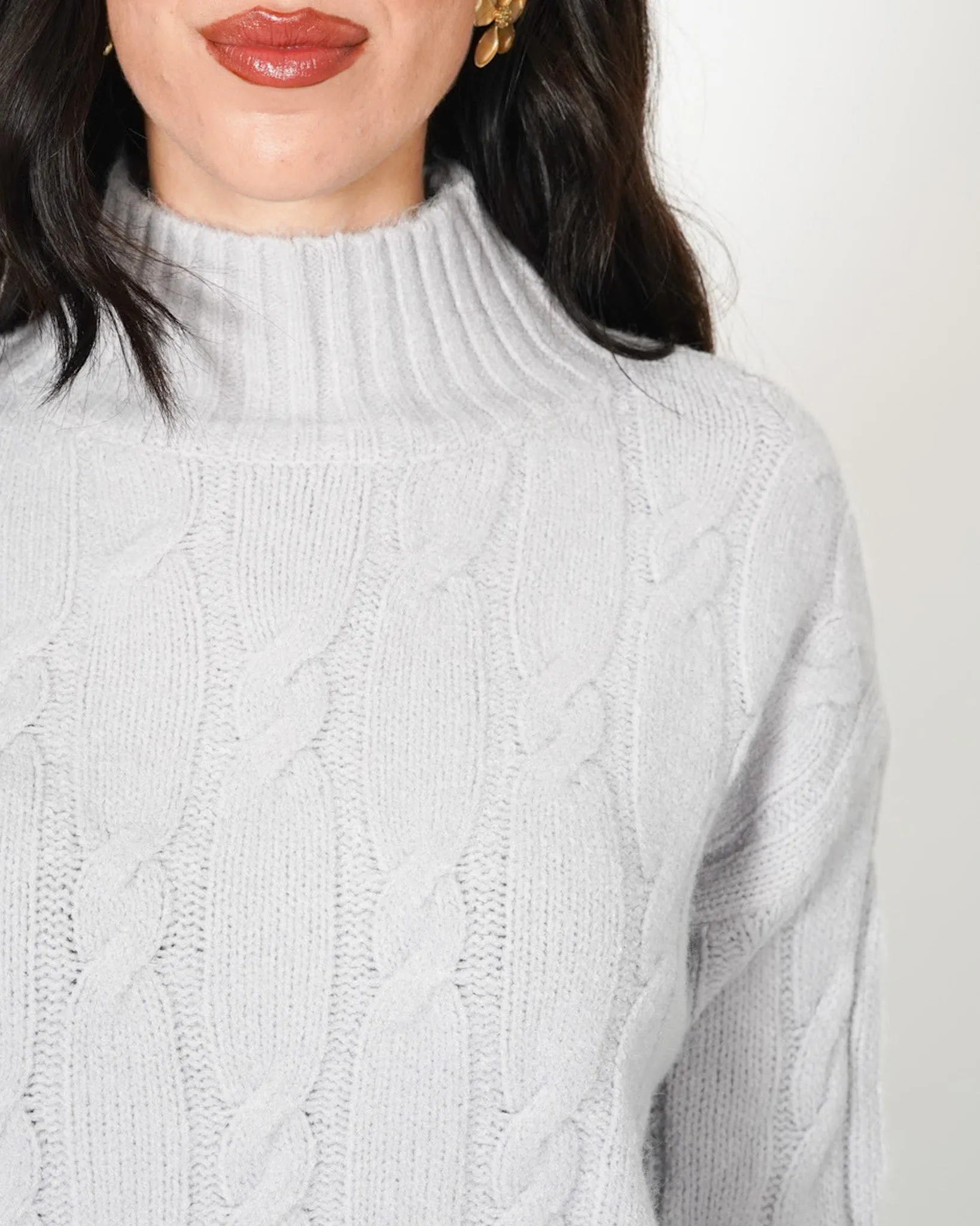 Maglia collo alto a costa con trama effetto nodo - Samba sold by Hope Fashion product image thumbnail 4