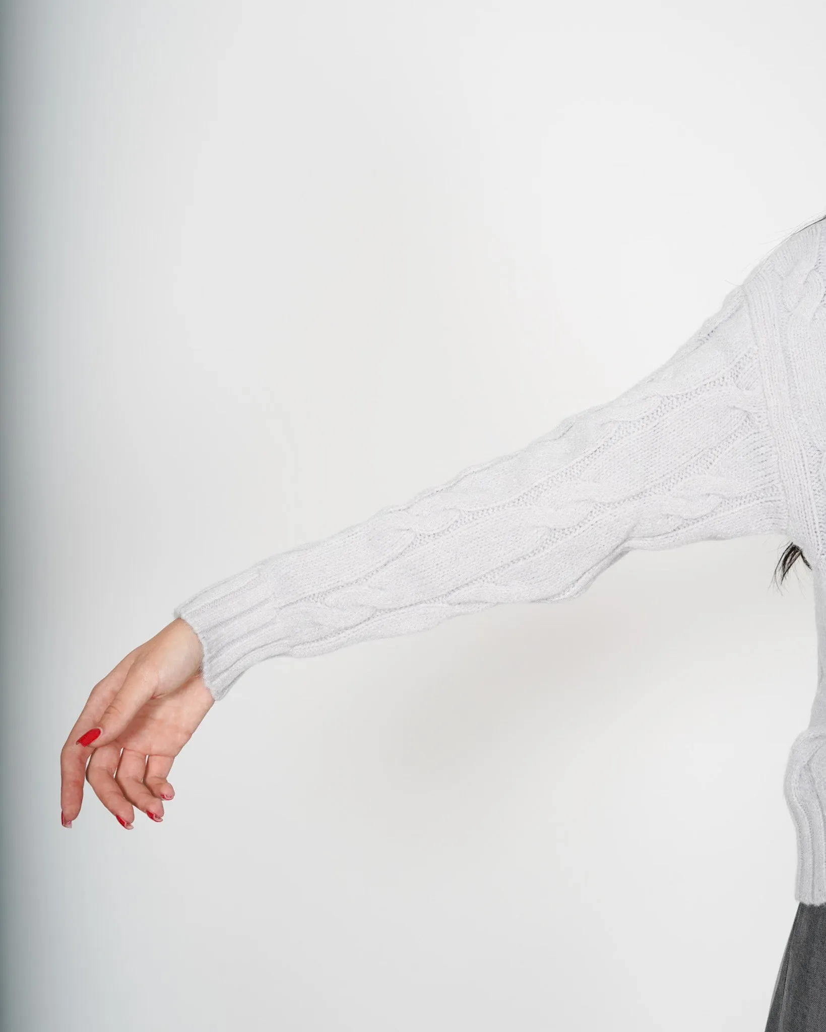 Maglia collo alto a costa con trama effetto nodo - Samba sold by Hope Fashion product image thumbnail 5