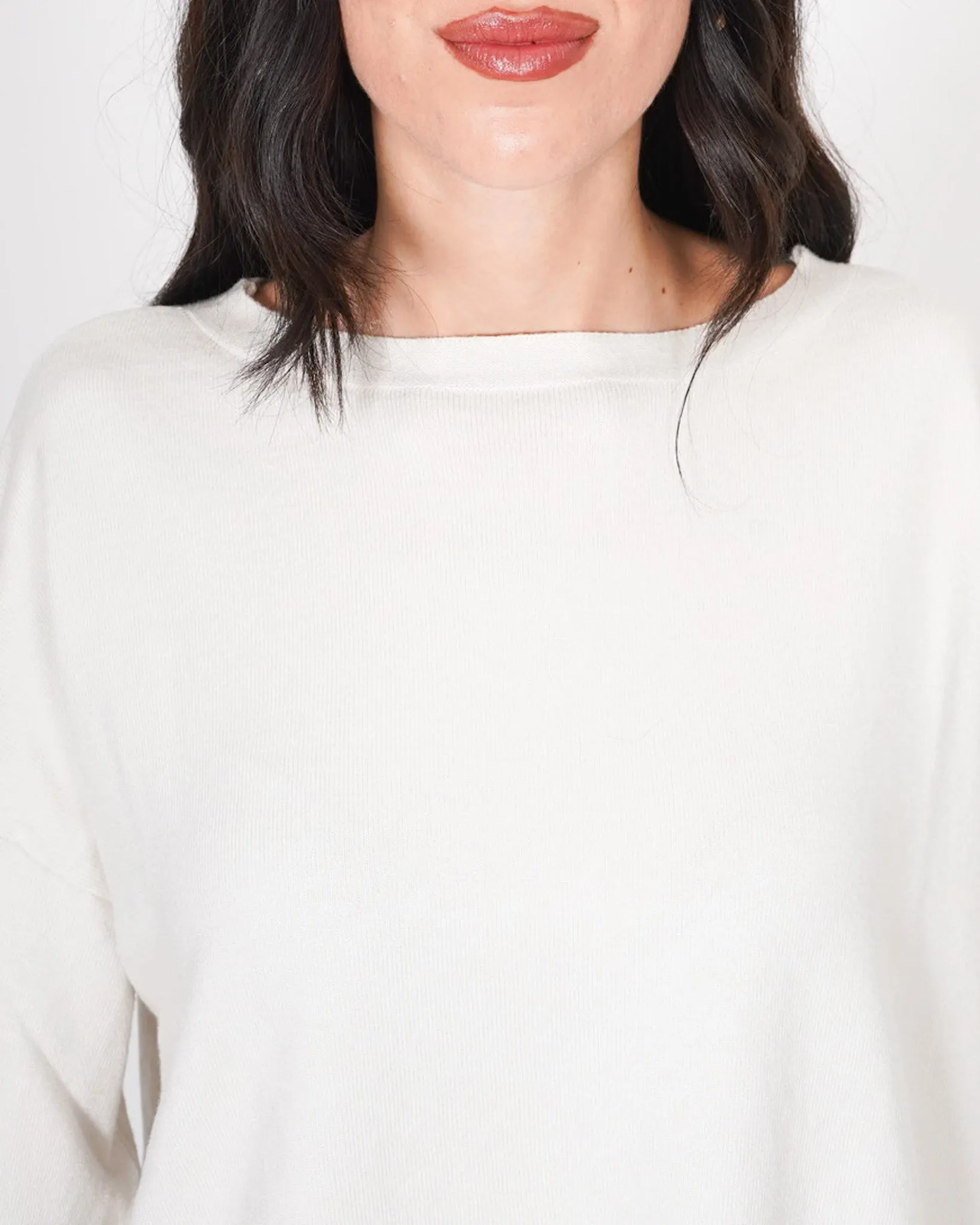 Maglia girocollo misto viscosa con spacco laterale - Helmut sold by Hope Fashion product image thumbnail 5