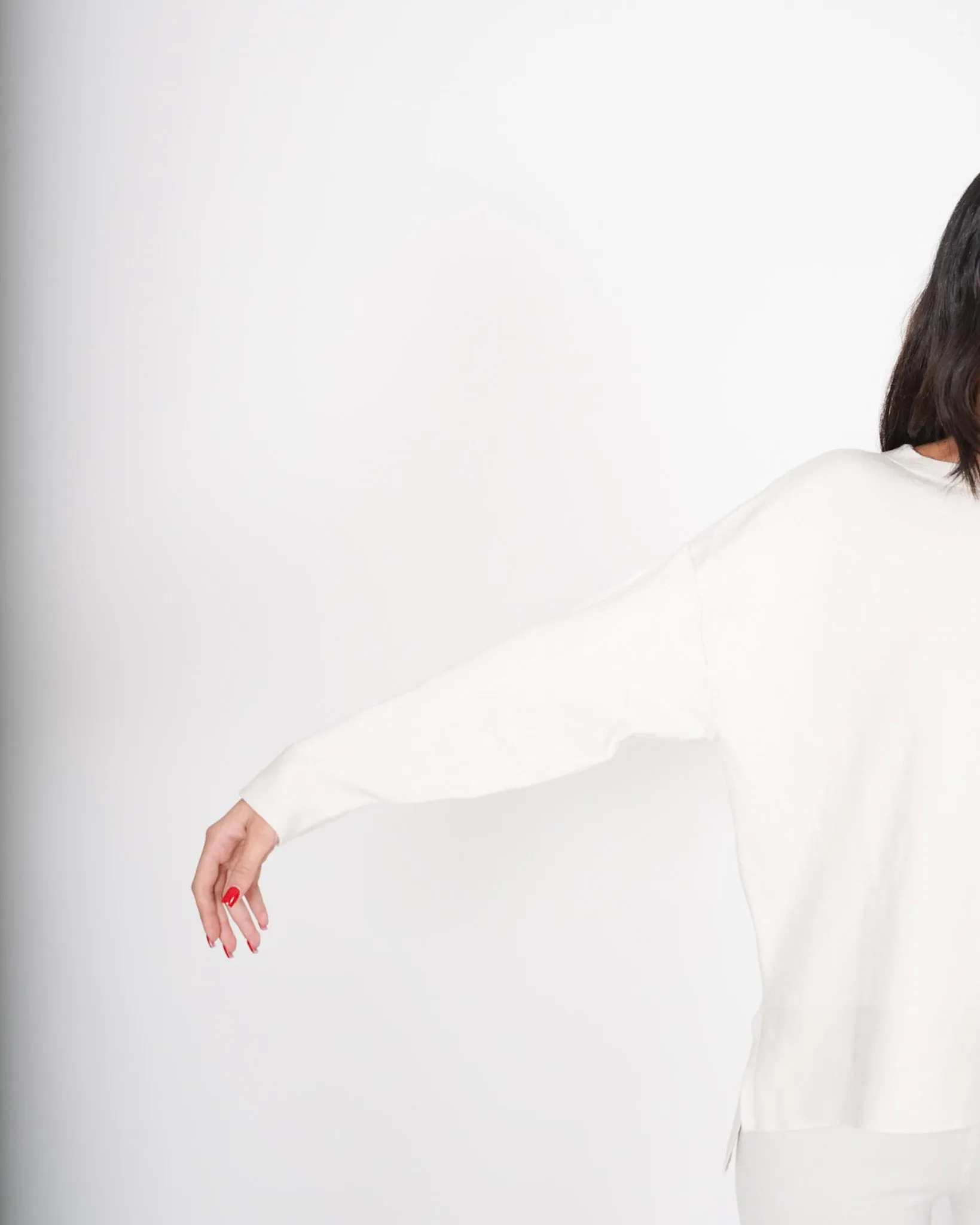 Maglia girocollo misto viscosa con spacco laterale - Helmut sold by Hope Fashion product image thumbnail 4