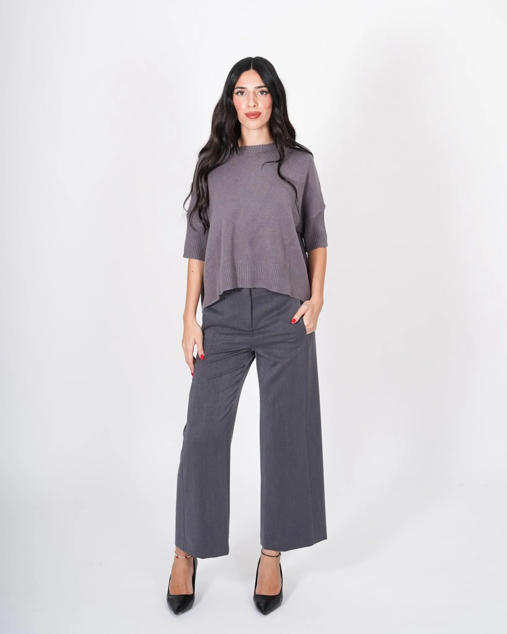 Maglia girocollo con maniche 3/4 - Campus sold by Hope Fashion product image thumbnail 4