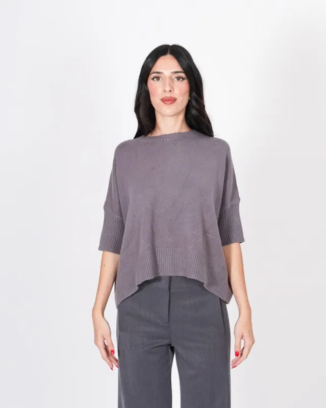 Maglia girocollo con maniche 3/4 - Campus sold by Hope Fashion