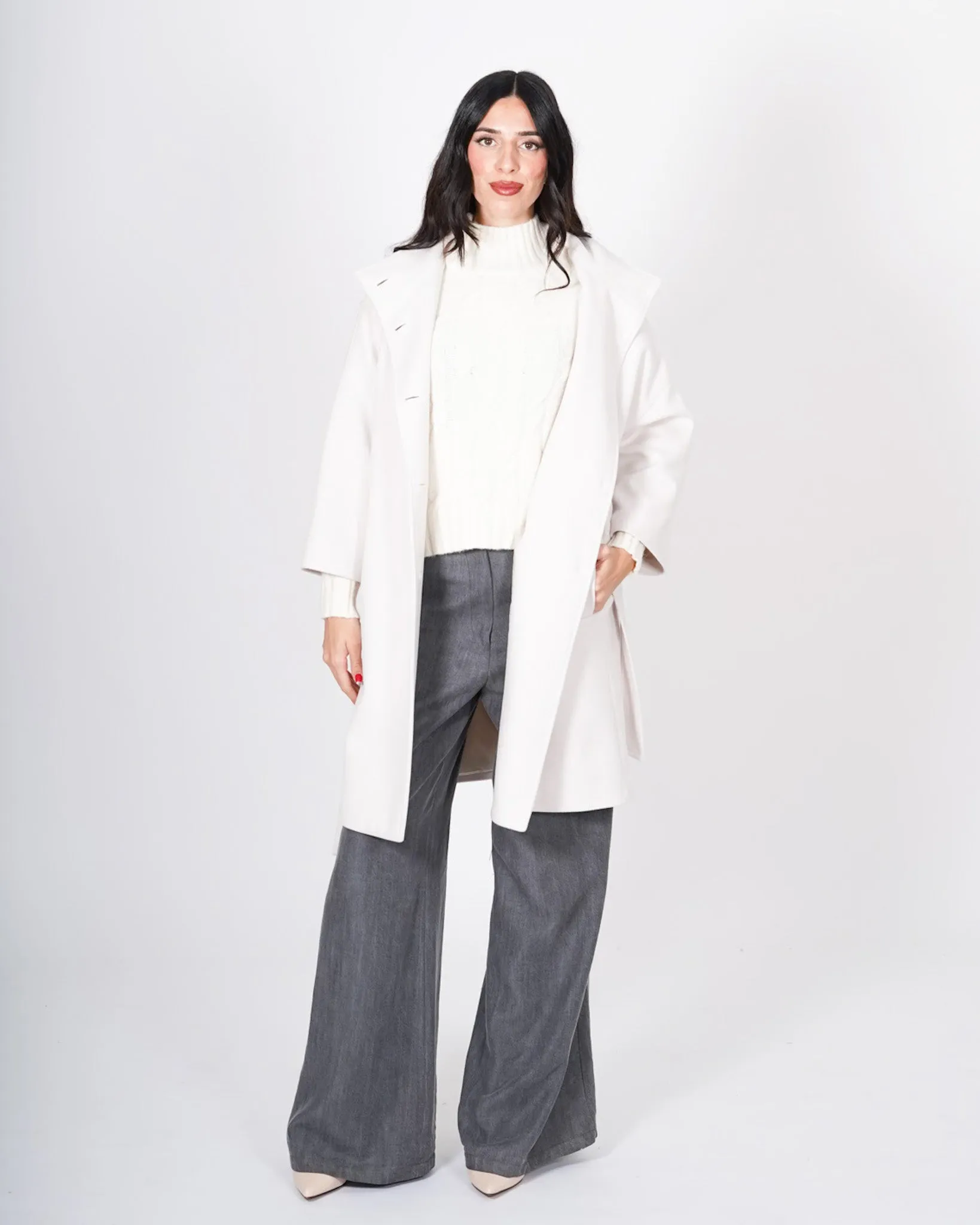 Cappotto sfiancato con collo alto - Brunello sold by Hope Fashion product image thumbnail 2