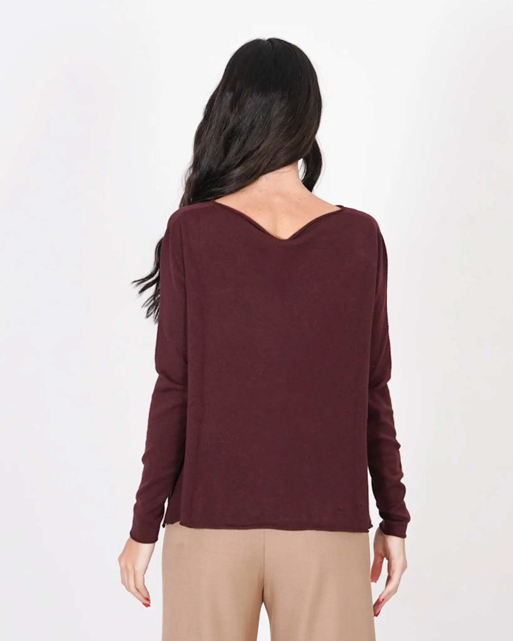 Maglia girocollo basic ampia sul fondo - Austria sold by Hope Fashion product image thumbnail 3