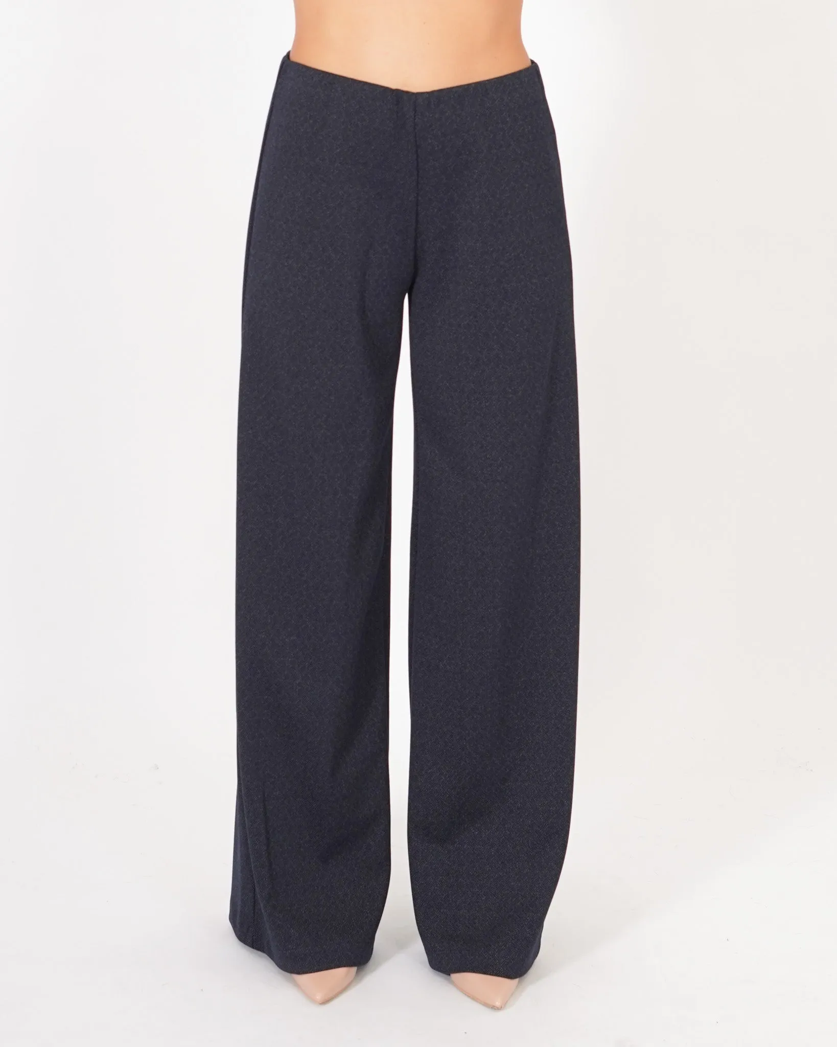 Pantaloni palazzo in punto stoffa denim - Chiara sold by Hope Fashion