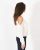 Maglia girocollo con tagli profondi sulle spalle - Alabastro sold by Hope Fashion