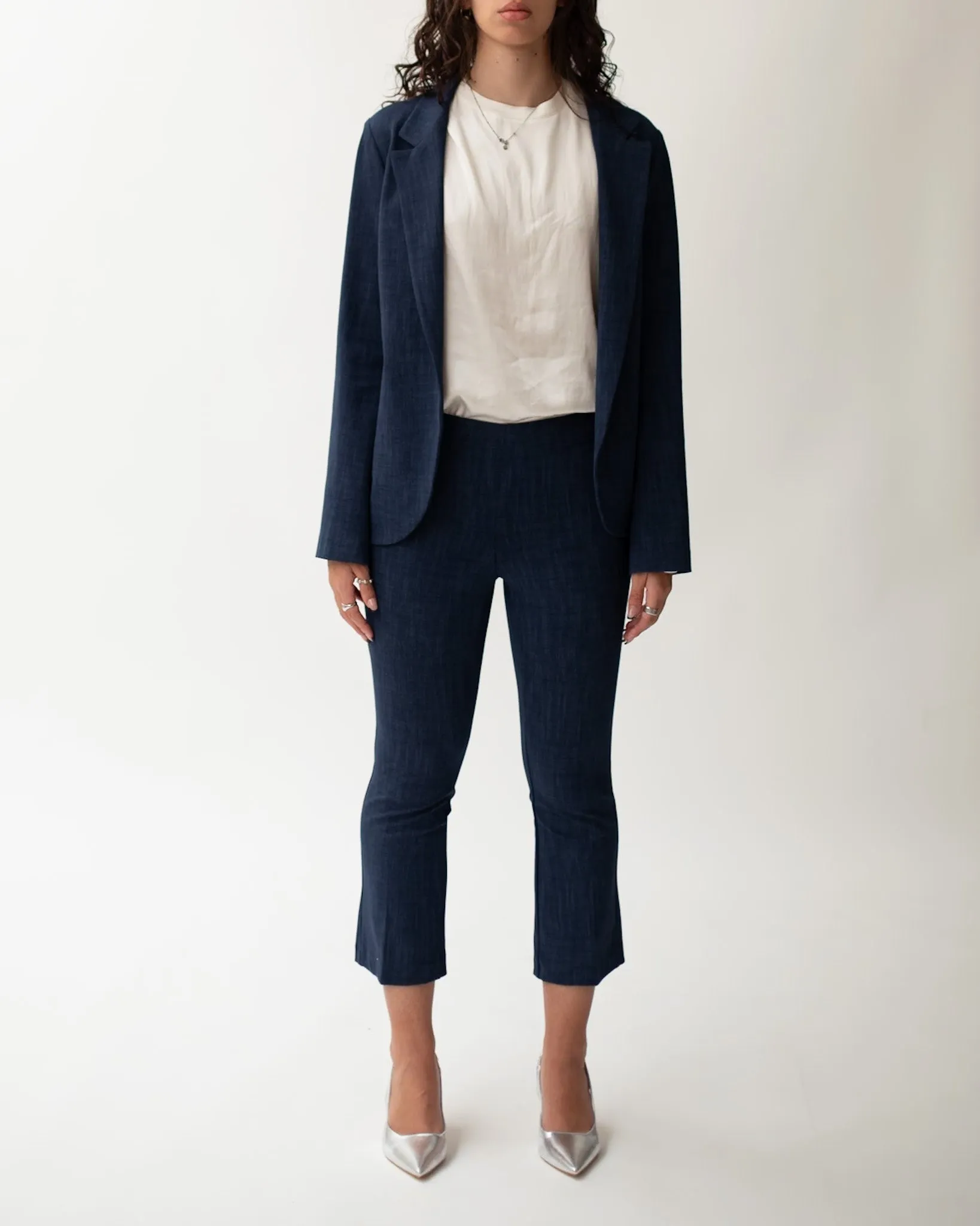 Pantaloni a trombetta in punto stoffa effetto denim - Taipei sold by Hope Fashion product image thumbnail 4