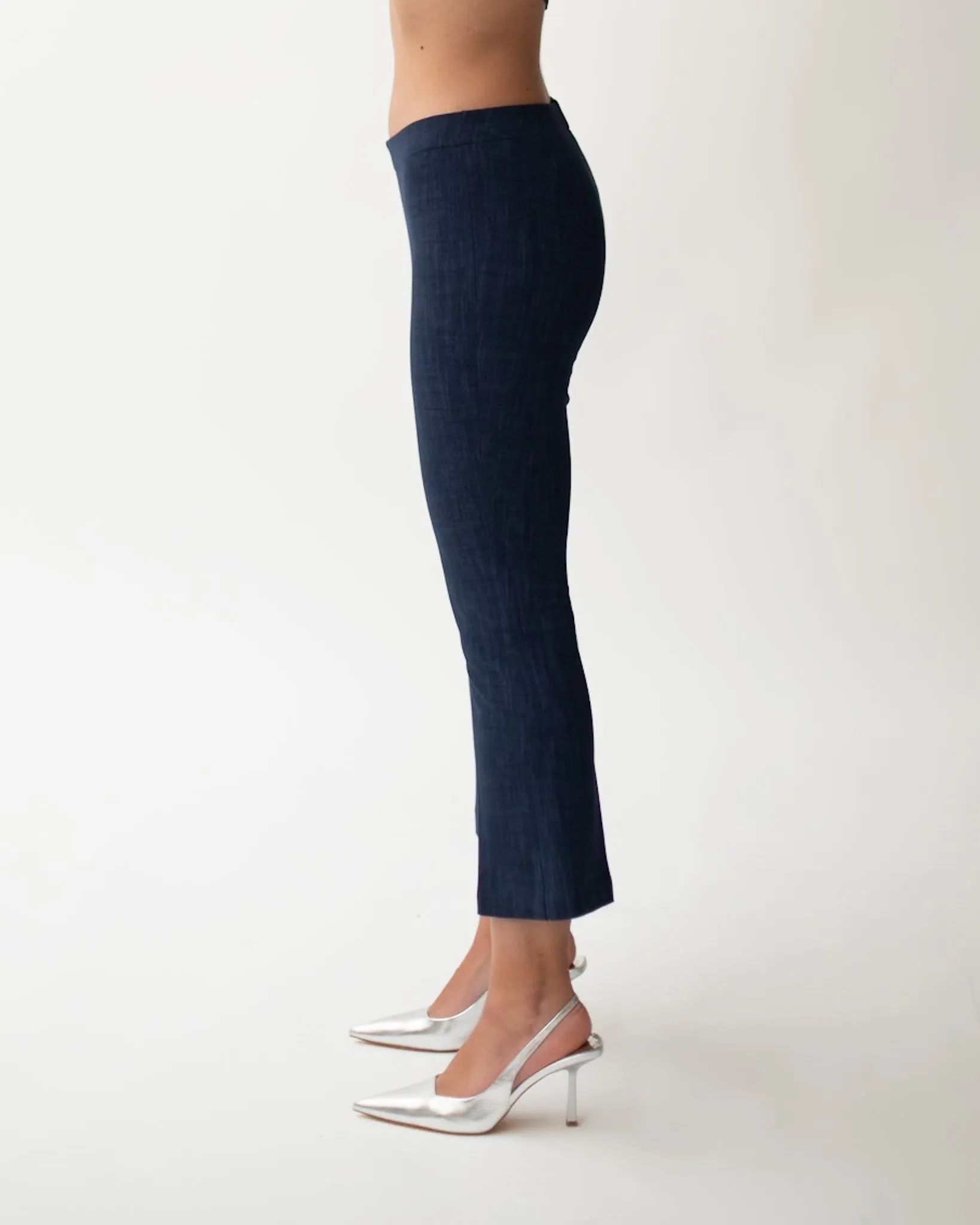 Pantaloni a trombetta in punto stoffa effetto denim - Taipei sold by Hope Fashion product image thumbnail 2