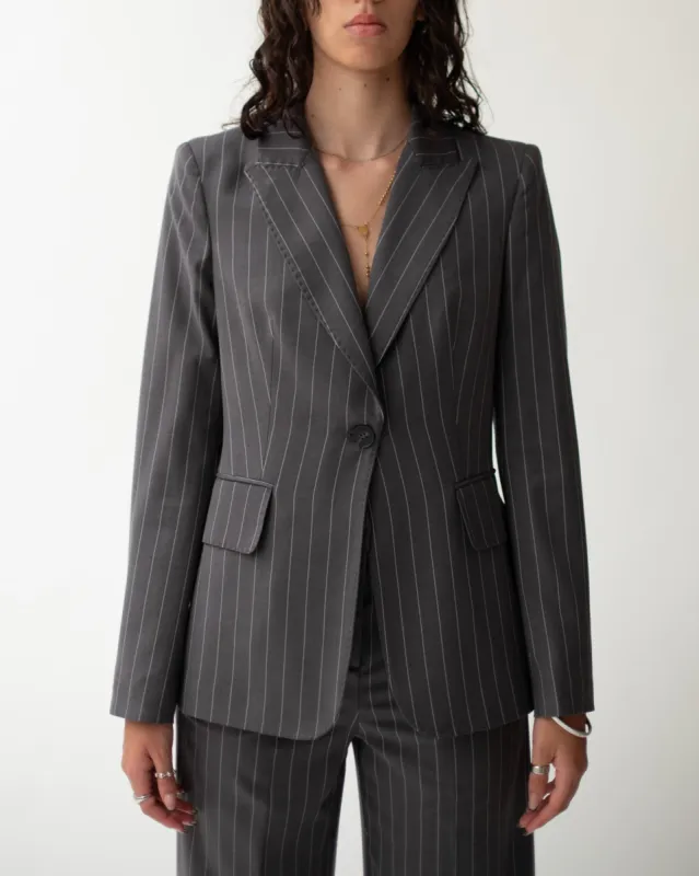 Giacca monopetto in fresco lana gessato - Bellamy sold by Hope Fashion