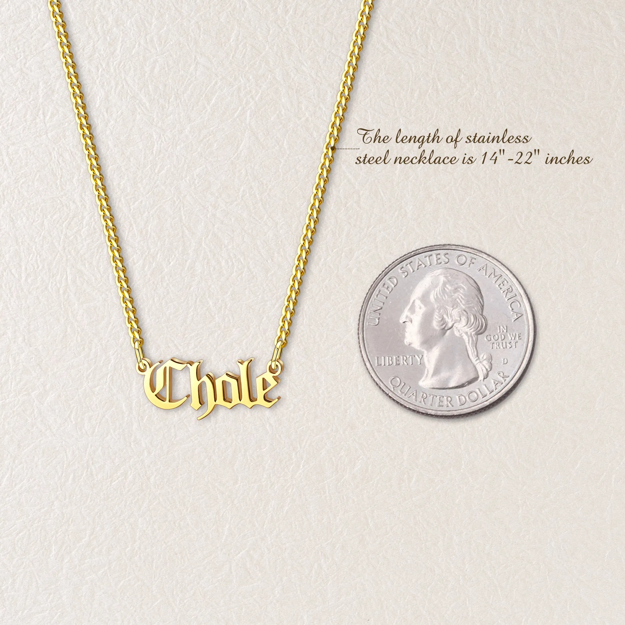 Custom Name Necklace sold by Anavia product image thumbnail 3