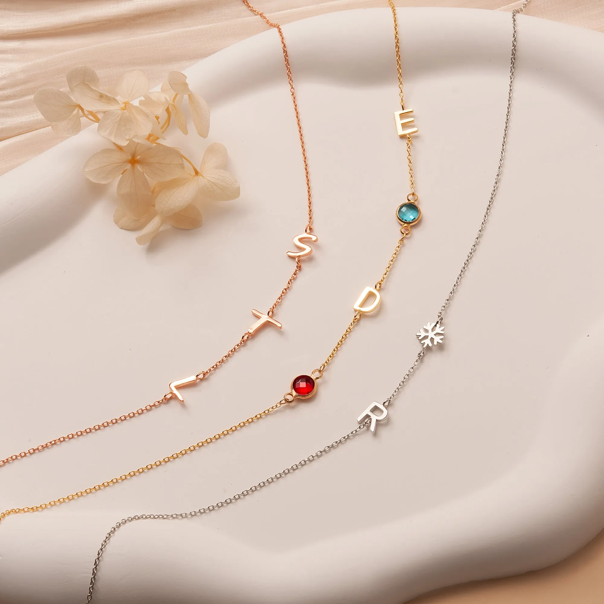 Personalized Charms and Birthstone Necklace sold by Anavia product image thumbnail 5