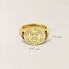 Custom College Emblem Signet Ring sold by Anavia
