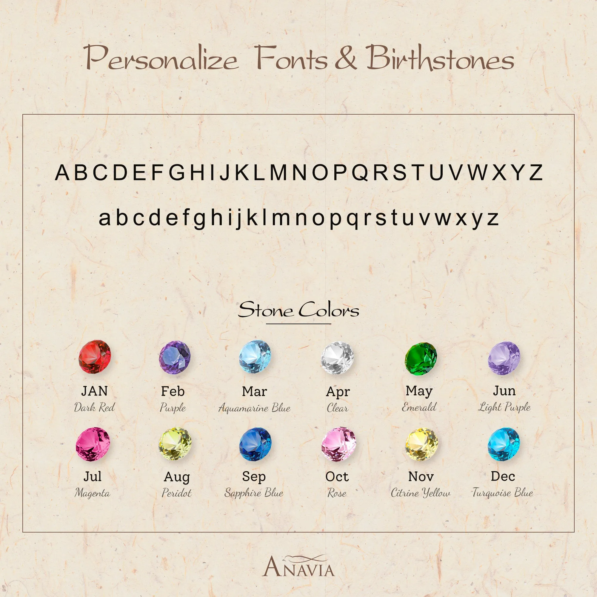 Parallel Initial Birthstone Ring sold by Anavia product image thumbnail 3