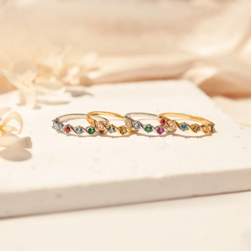 XOXO Birthstone Ring sold by Anavia